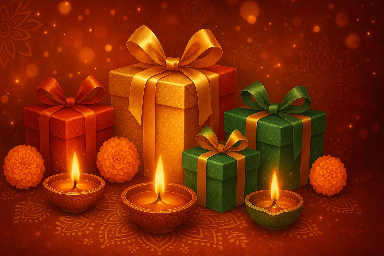 gifts & Diya banner